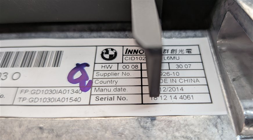 Thumbnail 6: 14-16 BMW X5 X6 X5M X6M (F15 F16 F85 F86) GPS NAVIGATION DISPLAY SCREEN 10.25"