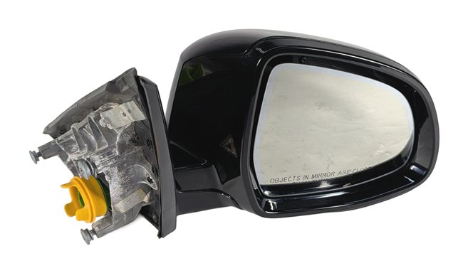 15-16 BMW X6 (F16) RIGHT PASSENGER DOOR MIRROR GLOSS BLIND CAMERA (Cerium Grey)