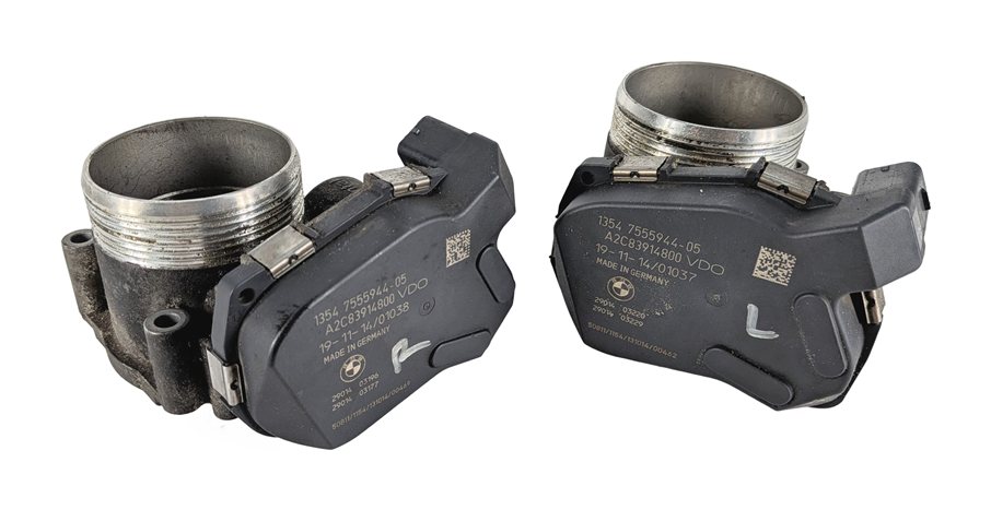Thumbnail 1: 08-18 BMW 5 6 7 M5 M6 (E70 F01 F10 F12 F15 F16) 4.4L ENGINE THROTTLE BODY SET-2
