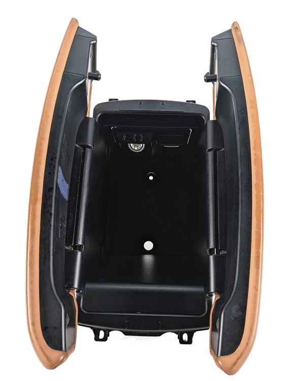 Thumbnail 3: 14-19 BMW X5 X6 F15 F16 FRONT CENTER CONSOLE ARM REST COMPARTMENT (Black Cognac)