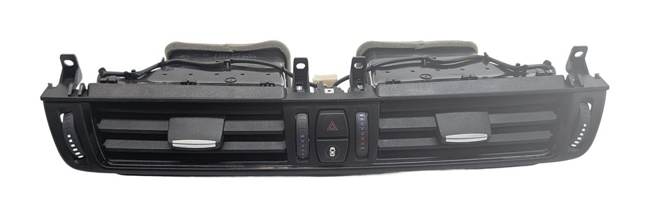 2015 BMW X6 F16 FRONT CENTER DASH AC VENT PANEL w/HAZARD SWITCH (Black)