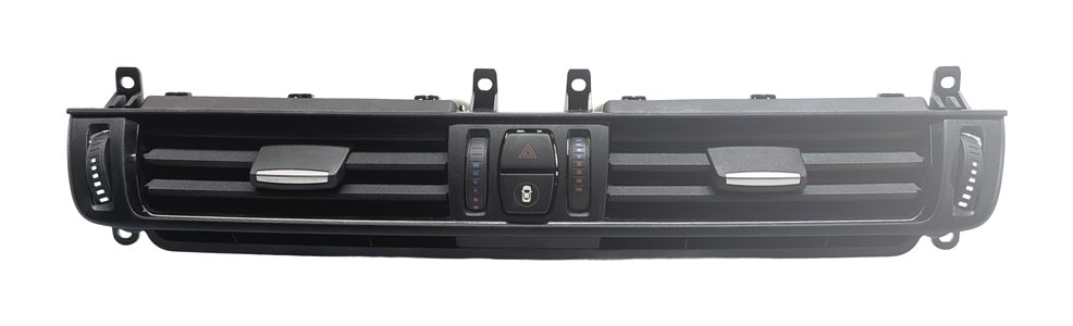 Thumbnail 2: 2015 BMW X6 F16 FRONT CENTER DASH AC VENT PANEL w/HAZARD SWITCH (Black)