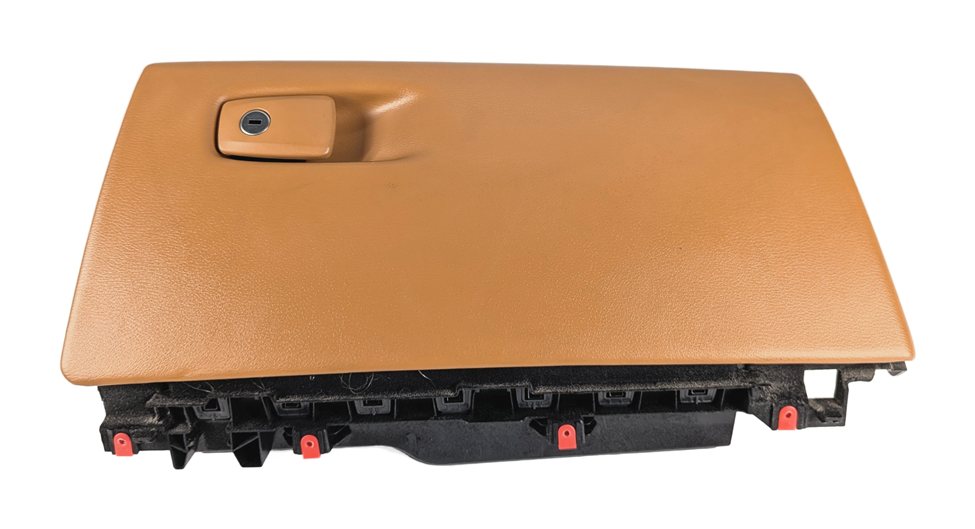 Thumbnail 1: 2014-2019 BMW X5 X6 (F15 F16) GLOVE BOX STORAGE COMPARTMENT ASSEMBLY (Cognac)