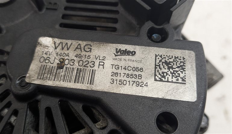 Thumbnail 6: 2015-2018 AUDI Q3 (8U) 2.0L ENGINE 140 AMP ALTERNATOR POWER GENERATOR (VALEO)