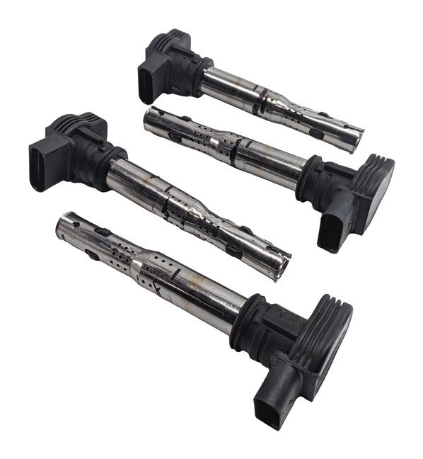 Thumbnail 1: 07-17 AUDI A3 A4 S4 A5 S5 A6 Q3 Q5 R8 TT BEETLE JETTA 2.0L IGNITION COIL SET 4
