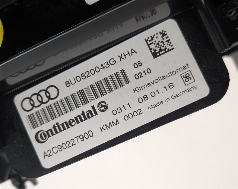 Thumbnail 7: 2015-2016 AUDI Q3 (8U) FRONT HEATER A/C TEMPERATURE CLIMATE CONTROL PANEL