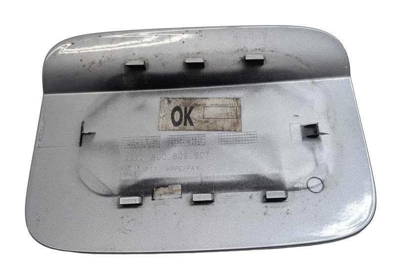 Thumbnail 4: 2015-2018 AUDI Q3 (8U) FUEL TANK DOOR LID TRIM FLAP COVER (Silver)
