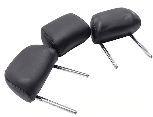 2015-2018 AUDI Q3 (8U) REAR SEAT LEFT CENTER RIGHT HEADREST SET 3 (Black)