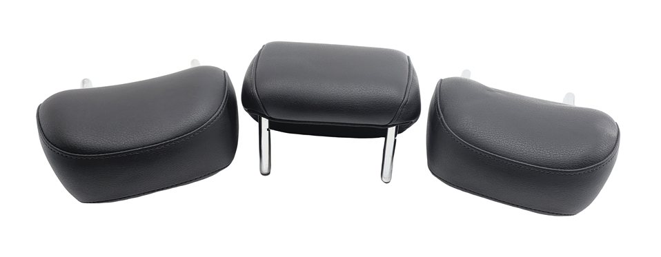 Thumbnail 3: 2015-2018 AUDI Q3 (8U) REAR SEAT LEFT CENTER RIGHT HEADREST SET 3 (Black)