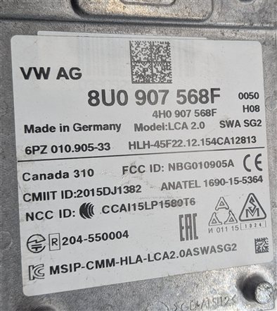 Thumbnail 6: 2015-2018 AUDI Q3 (8U) REAR LEFT DRIVER BLIND SPOT RADAR SENSOR MODULE