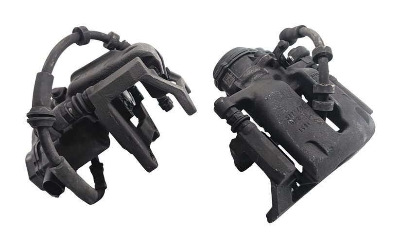 Thumbnail 4: 12-17 AUDI A6 A7 (C7) REAR LEFT & RIGHT DISC BRAKE CALIPER SET/2 (330mm ROTOR)