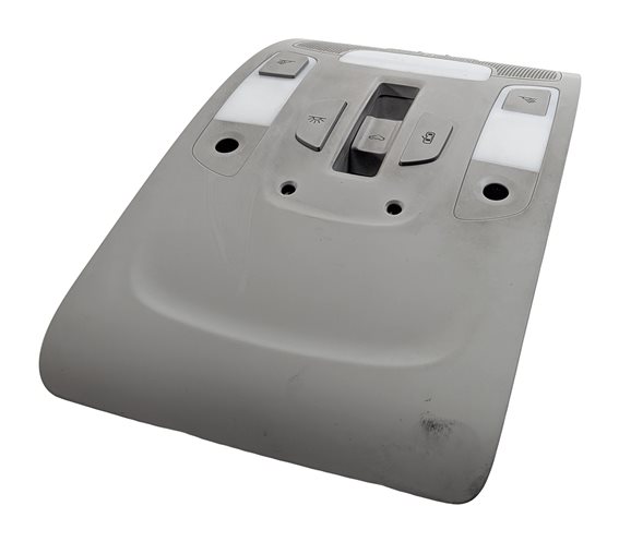 Thumbnail 4: 2012 AUDI A6 (C7 4G) FRONT OVERHEAD ROOF DOME COURTESY LIGHT w/HOMELINK (Gray)