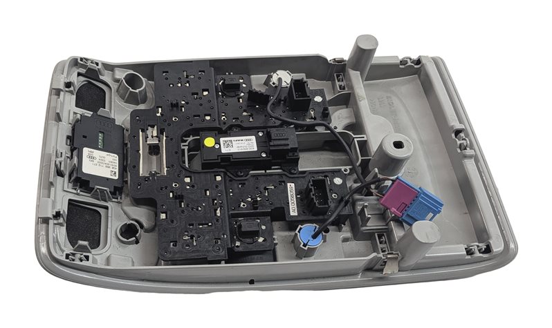 Thumbnail 6: 2012 AUDI A6 (C7 4G) FRONT OVERHEAD ROOF DOME COURTESY LIGHT w/HOMELINK (Gray)