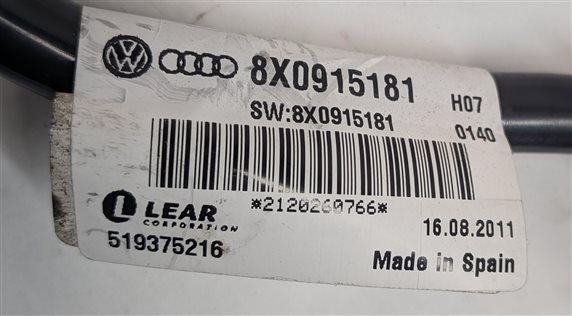 Thumbnail 4: 2012 AUDI A6 (C7 4G) 3.0L NEGATIVE BATTERY CABLE w/TERMINAL CURRENT SENSOR