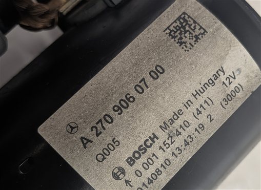Thumbnail 5: 2013-2020 MERCEDES B250 CLA GLA CLASS (C117 W156 W246) ENGINE STARTER MOTOR