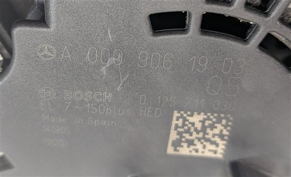 Thumbnail 7: 2013-2020 MERCEDES BENZ B250 CLA250 GLA250 (C117 W246 X156) 150 AMP ALTERNATOR