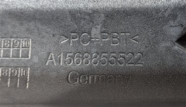 Thumbnail 6: 15-20 MERCEDES GLA250 X156 REAR LOWER SPORT BUMPER VALANCE w/o PARK ASSIST