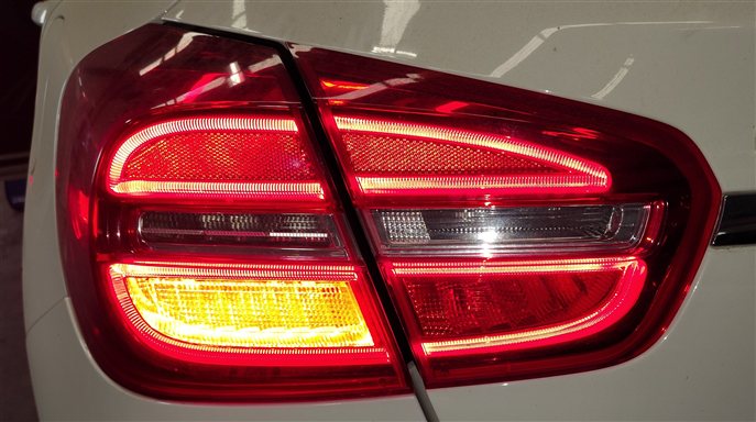 Thumbnail 2: 15-17 MERCEDES GLA250 GLA45 X156 REAR LEFT LIFTGATE INNER LED TAIL LIGHT LAMP