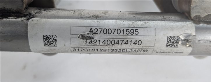 Thumbnail 6: 2015 MERCEDES GLA250 (X156) 2.0L (270.920) ENGINE FUEL INJECTOR w/ RAIL SET/4