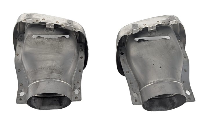 Thumbnail 5: 15-20 MERCEDES GLA250 X156 AMG PACKAGE REAR CHROME EXHAUST TIP FINISHER SET/2