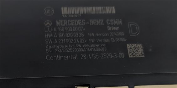 Thumbnail 6: 2015 MERCEDES GLA250 X156 FRONT LEFT DRIVER SEAT MEMORY CONTROL MODULE COMPUTER