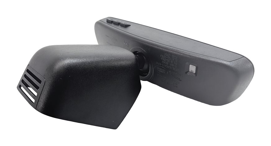 Thumbnail 3: 15-19 JAGUAR FPACE XE XF DISCOVERY SPORT EVOQUE HOMELINK REARVIEW MIRROR (Black)