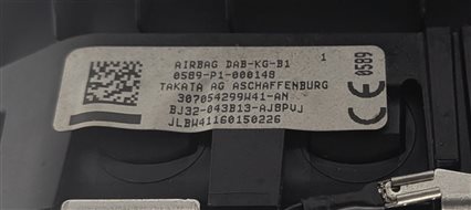 Thumbnail 5: 14-17 EVOQUE (L538) FRONT LEFT DRIVER STEERING WHEEL AIRBAG AIR BAG SRS (Black)