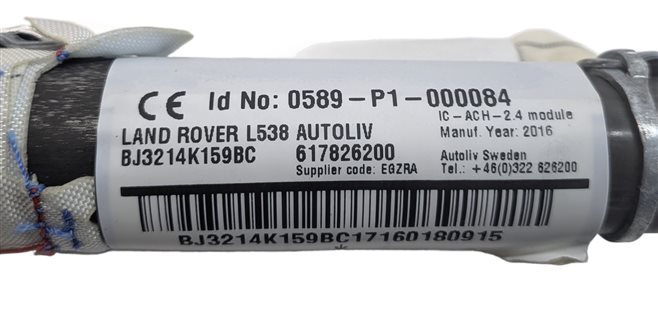 Thumbnail 6: 2012-2019 RANGE ROVER EVOQUE L538 4DR FRONT RIGHT PASSENGER SIDE CURTAIN AIRBAG