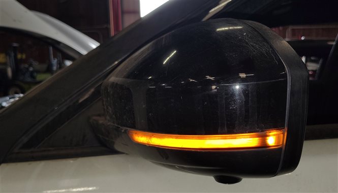 Thumbnail 2: 16-17 EVOQUE L538 LEFT DRIVER PFOLD HEAT MEMORY BLINDSPOT CAMERA MIRROR (White)