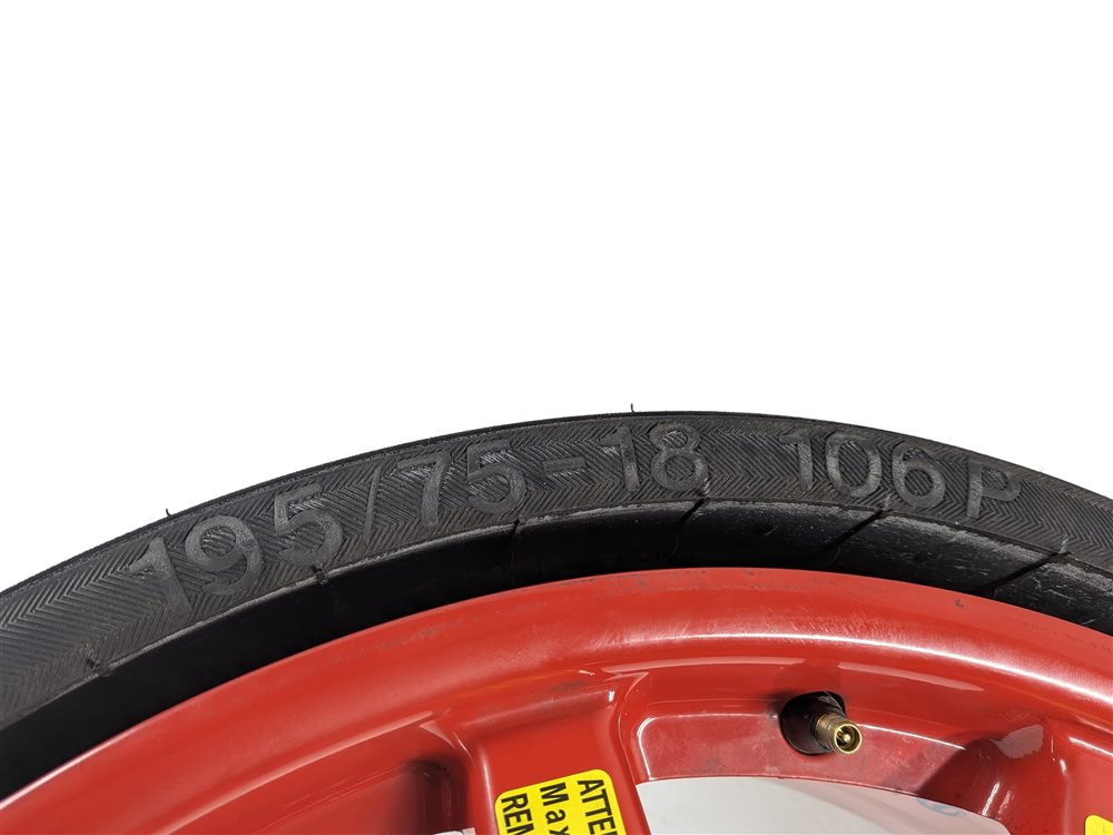 Thumbnail 5: 20123-2018 PORSCHE CAYENNE (958) 18x6.5 ALUMINUM ALLOY WHEEL SPARE TIRE (RED)