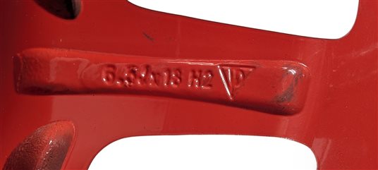 Thumbnail 9: 20123-2018 PORSCHE CAYENNE (958) 18x6.5 ALUMINUM ALLOY WHEEL SPARE TIRE (RED)