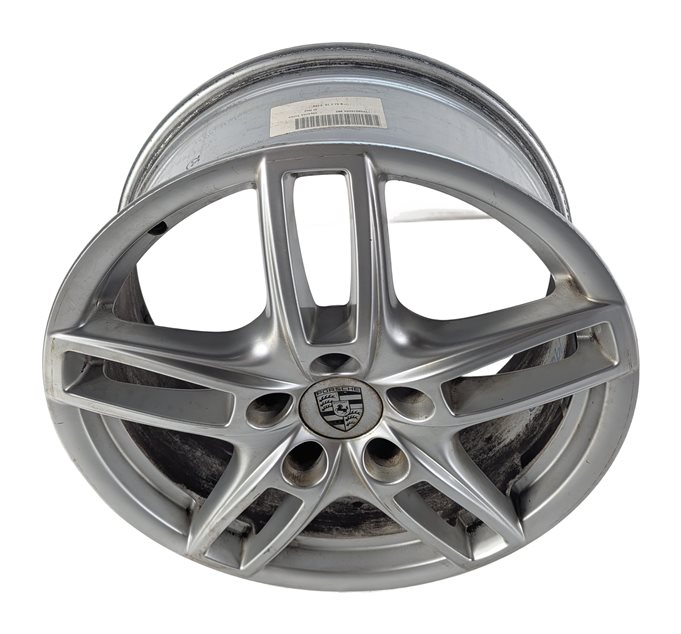 Thumbnail 2: 11-18 PORSCHE CAYENNE TURBO (958) 19x8.5 ALUMINUM 5-DOUBLE SPOKE WHEEL RIM