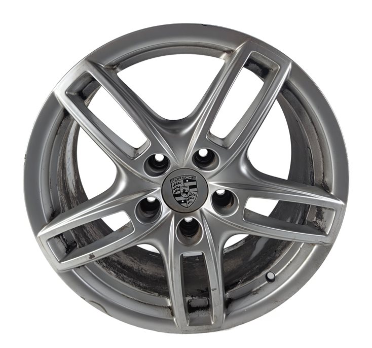 11-18 PORSCHE CAYENNE TURBO (958) 19x8.5 ALUMINUM 5-DOUBLE SPOKE WHEEL RIM