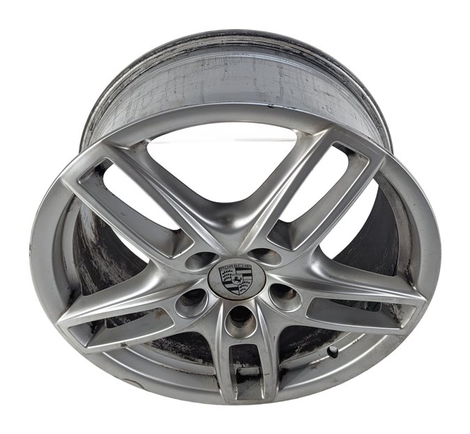 Thumbnail 2: 11-18 PORSCHE CAYENNE TURBO (958) 19x8.5 ALUMINUM 5-DOUBLE SPOKE WHEEL RIM