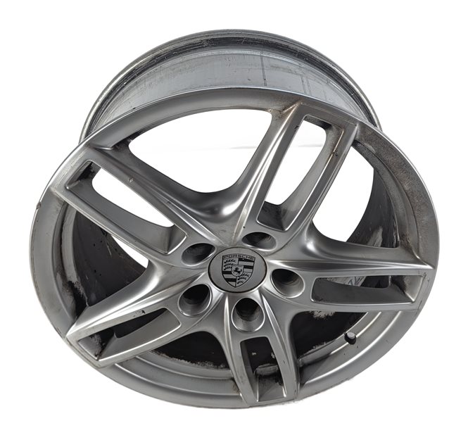 Thumbnail 2: 11-18 PORSCHE CAYENNE TURBO (958) 19x8.5 ALUMINUM 5-DOUBLE SPOKE WHEEL RIM