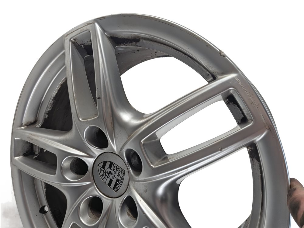 Thumbnail 6: 11-18 PORSCHE CAYENNE TURBO (958) 19x8.5 ALUMINUM 5-DOUBLE SPOKE WHEEL RIM