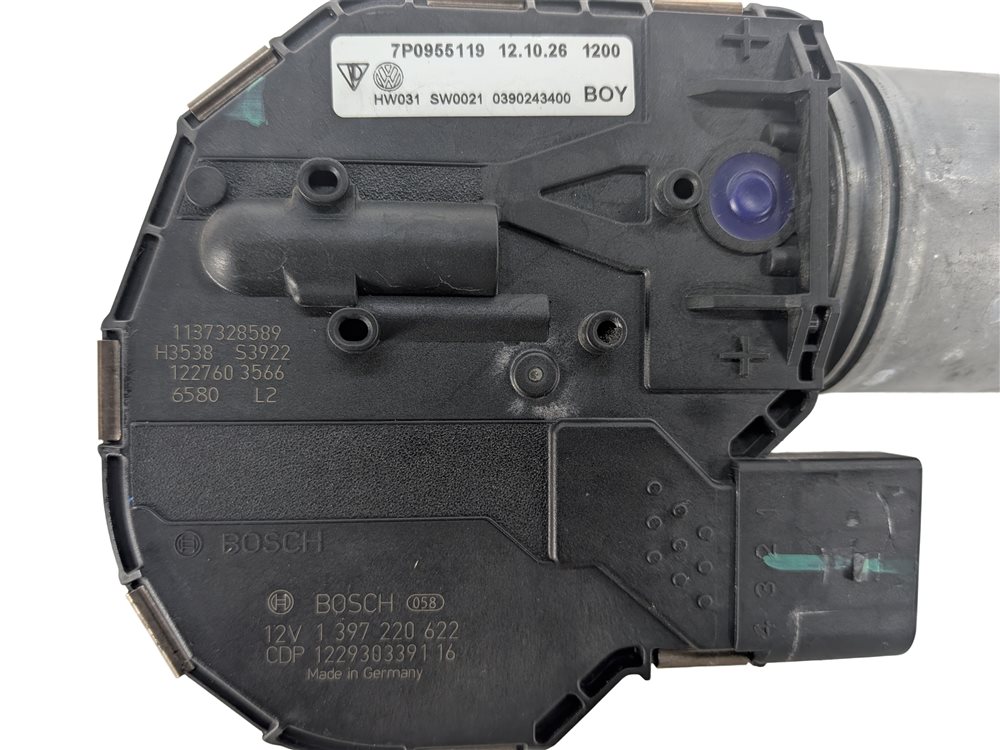 Thumbnail 3: 2011-2018 PORSCHE CAYENNE (958) FRONT WINDSHIELD WIPER MOTOR