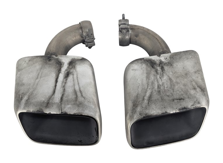 Thumbnail 2: 2011-2014 PORSCHE CAYENNE (958) 3.6L ENGINE MUFFLER PIPE EXHAUST TIP SET