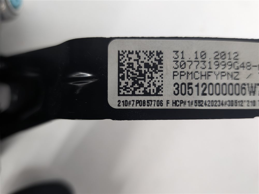 Thumbnail 5: 2011-2018 PORSCHE CAYENNE (958) FRONT RIGHT PASSENGER SEATBELT RETRACTOR (Black)