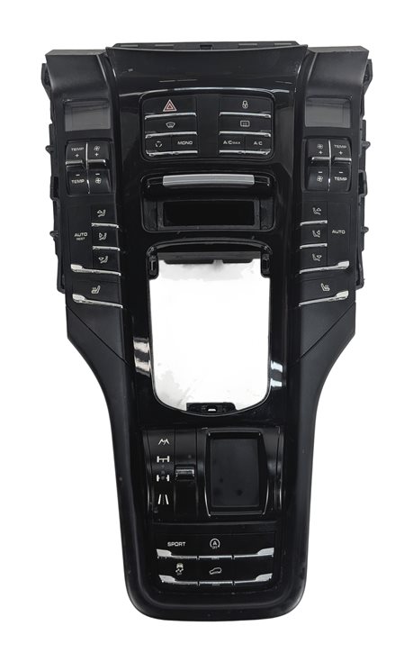 Thumbnail 2: 11-18 CAYENNE (958) CENTER CONSOLE CLIMATE TRACTION CONTROL SHIFT TRIM PANEL
