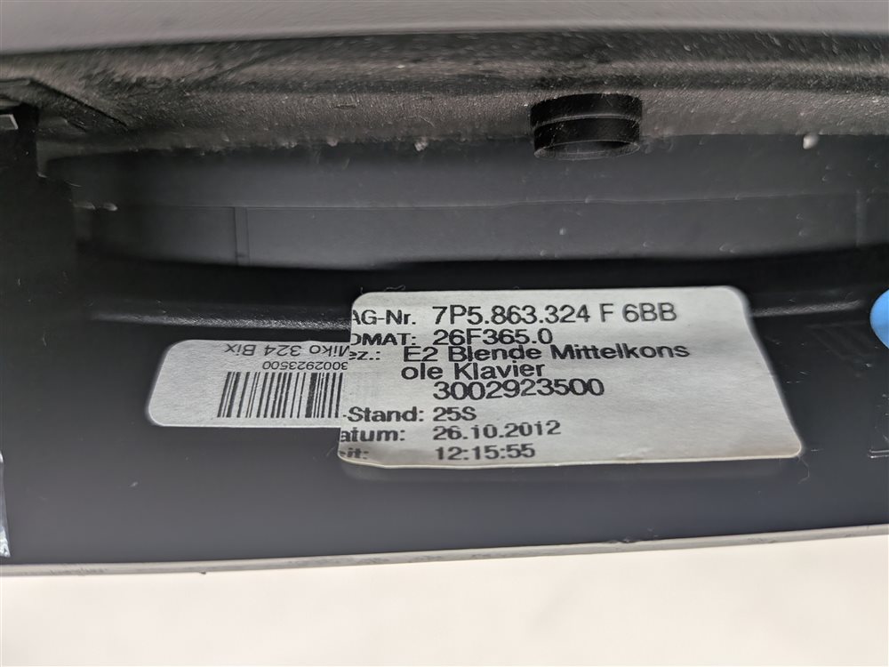 Thumbnail 6: 11-18 CAYENNE (958) CENTER CONSOLE CLIMATE TRACTION CONTROL SHIFT TRIM PANEL
