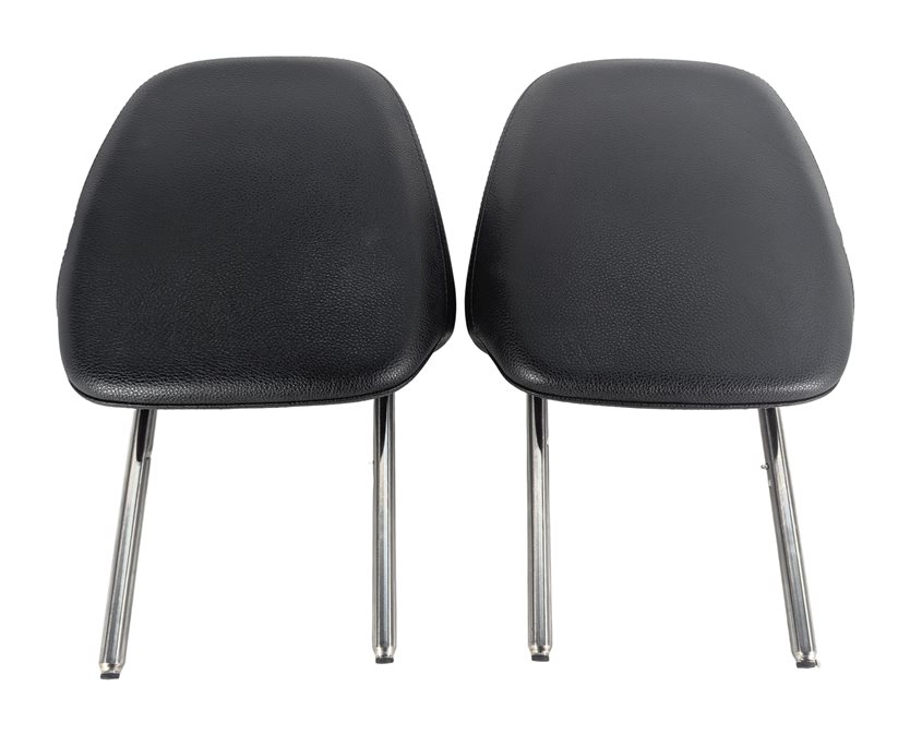 Thumbnail 2: 2013-2018 PORSCHE CAYENNE (958) FRONT LEFT & RIGHT SEAT HEADREST SET/2 (Black)