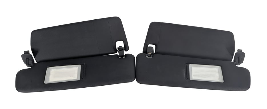 Thumbnail 2: 2011-2014 PORSCHE CAYENNE (958) FRONT LEFT & RIGHT SUNVISOR SHADE SET 2 (Black)