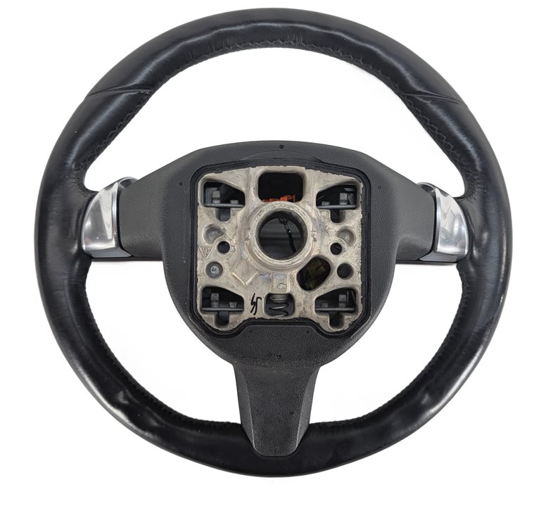 Thumbnail 5: 11-16 PORSCHE CAYENNE (958 970 G1) 3-SPOKE LEATHER STEERING WHEEL w/ PADDLES