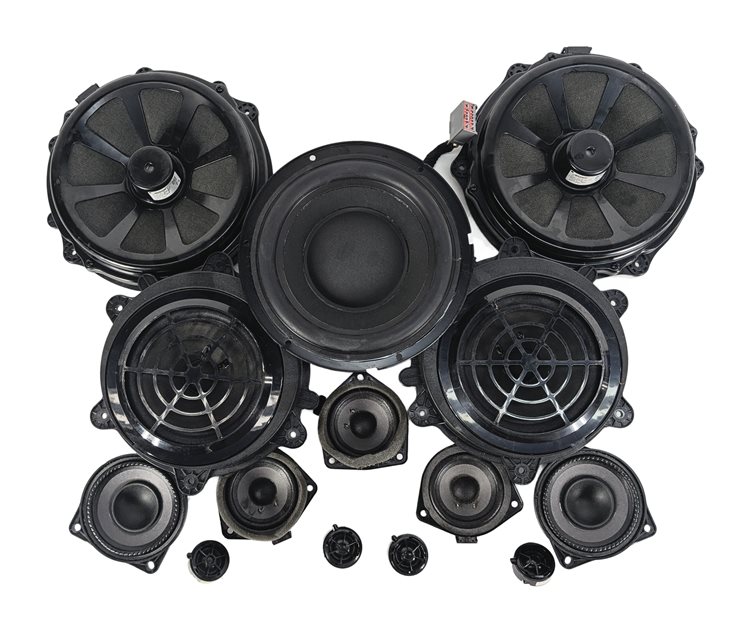 Thumbnail 3: 2013 PORSCHE CAYENNE (958) BOSE PREMIUM SOUND SYSTEM SPEAKER SET