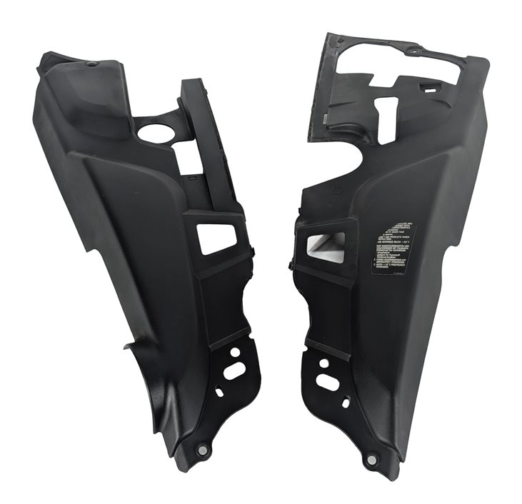 2013 PORSCHE CAYENNE (958) 3.6L ENGINE BAY SIDE COVER PANEL LEFT/RIGHT SET/2