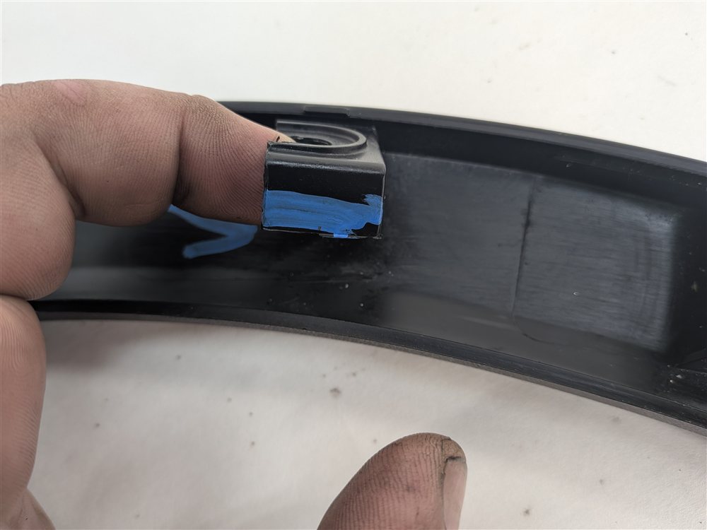 Thumbnail 4: 2013 PORSCHE CAYENNE (958) FRONT RIGHT WHEEL OPENING ARCH FENDER MOLDING FLARE