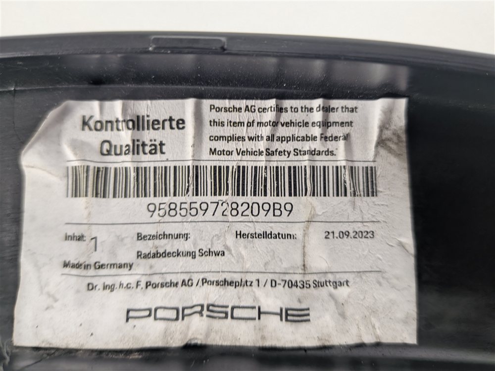 Thumbnail 6: 2013 PORSCHE CAYENNE (958) FRONT RIGHT WHEEL OPENING ARCH FENDER MOLDING FLARE