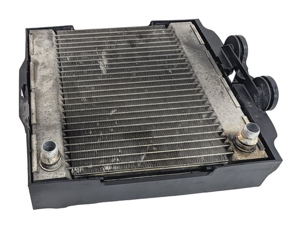 Thumbnail 2: 10-19 BMW 5 6 7 F01 F06 F07 F10 F12 LEFT DRIVER AUXILIARY RADIATOR w/BRACKET