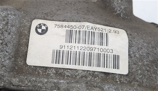 Thumbnail 8: 12-16 BMW ACTIVEHYBRID 5 7 (F01 F10) REAR DIFFERENTIAL CARRIER 2.93 RATIO RWD
